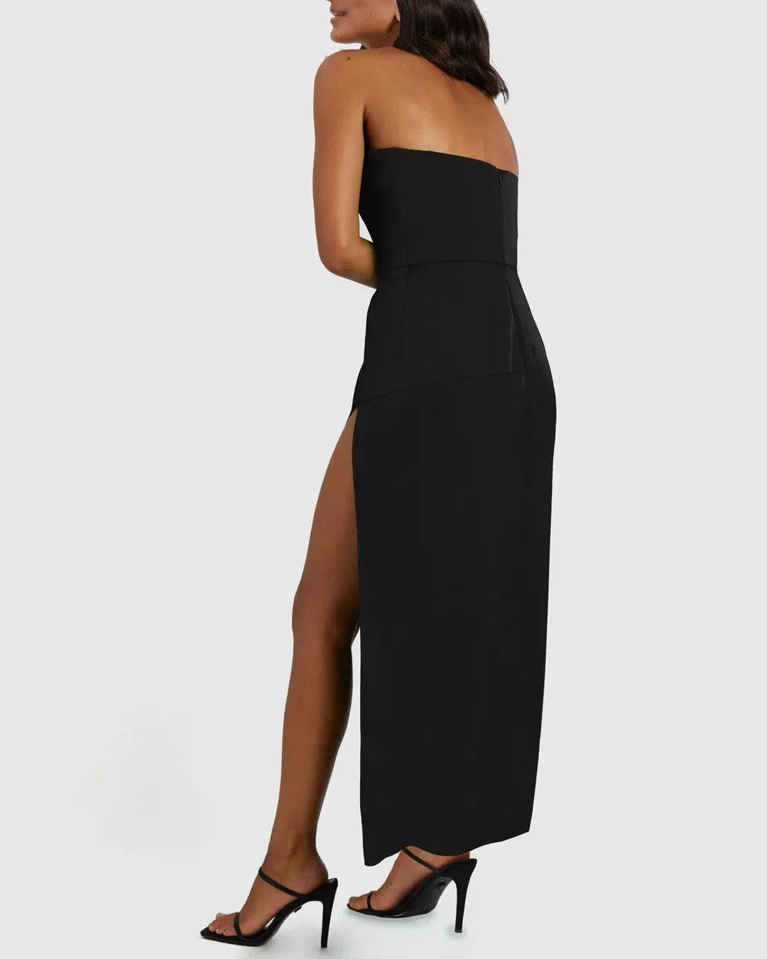 By Johnny The Lotus Strapless Dress Black Size 6 for rent on The Volte - main image