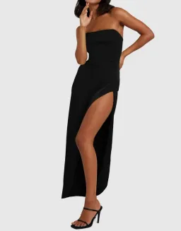 By Johnny The Lotus Strapless Dress Black Size 6 for rent on The Volte - image 3