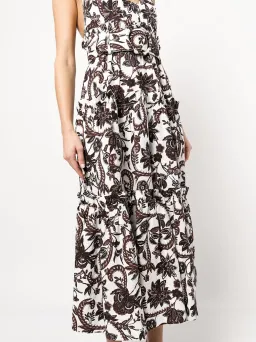 Shona Joy Dahlia Tiered Midi Dress Print Size 8 for rent on The Volte - image 4
