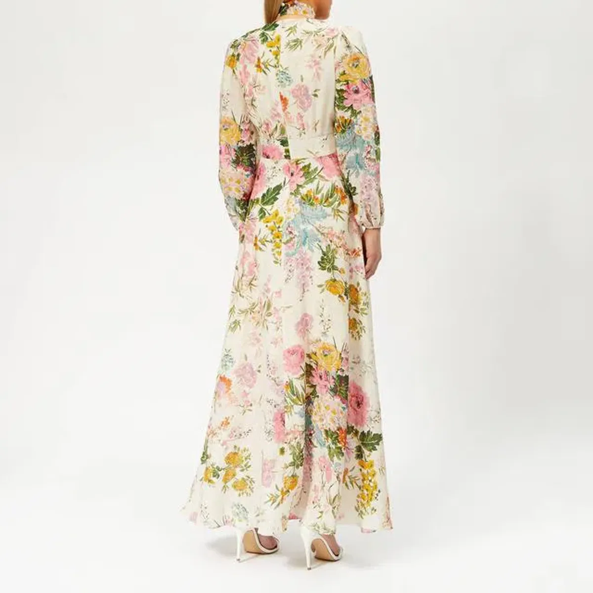 Zimmermann Heathers Long Plunge Dress Floral Size 0P / AU 6 - Image 2