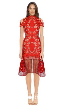 Thurley rose ceremony midi dress for rent on The Volte - image 1