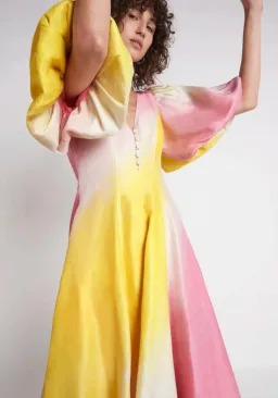 Aje Cloud Burst Midi Dress Multi Size 10 for rent on The Volte - image 3