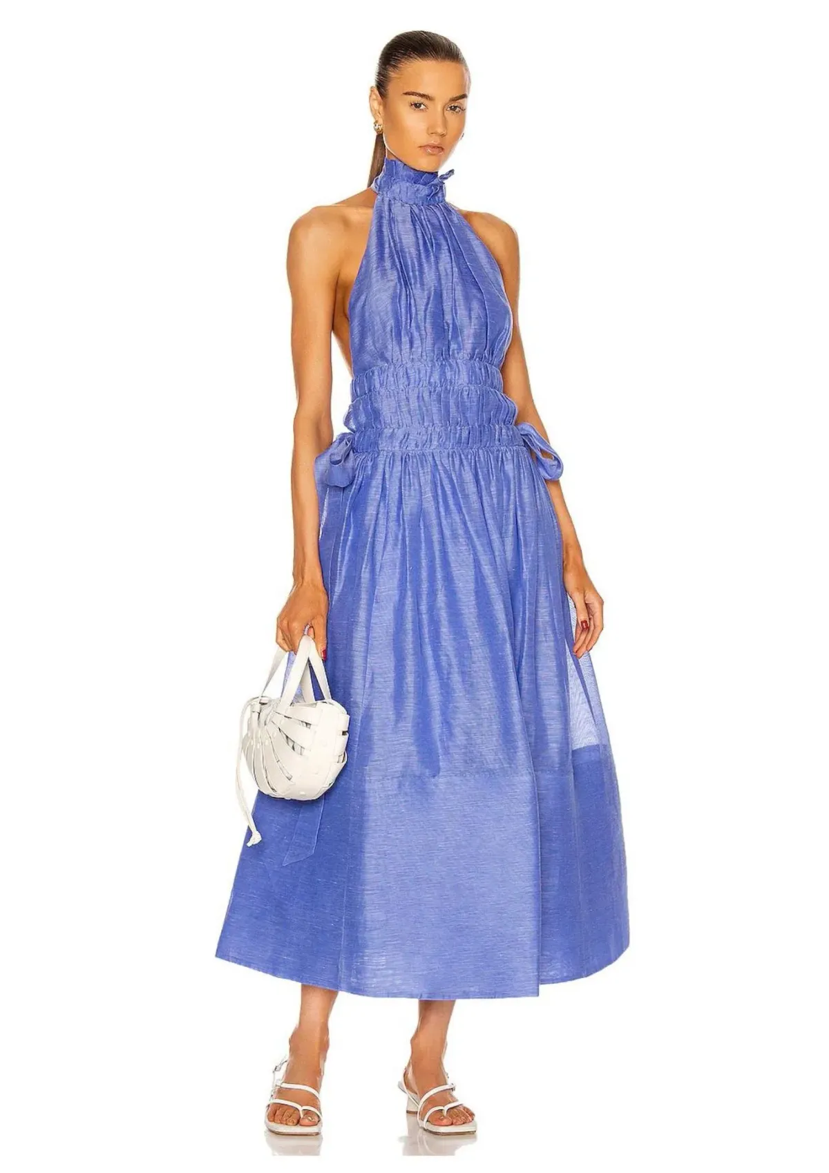 Zimmermann Luminous Halter Gown in Cornflower Size 0 / AU 8 - Image 1