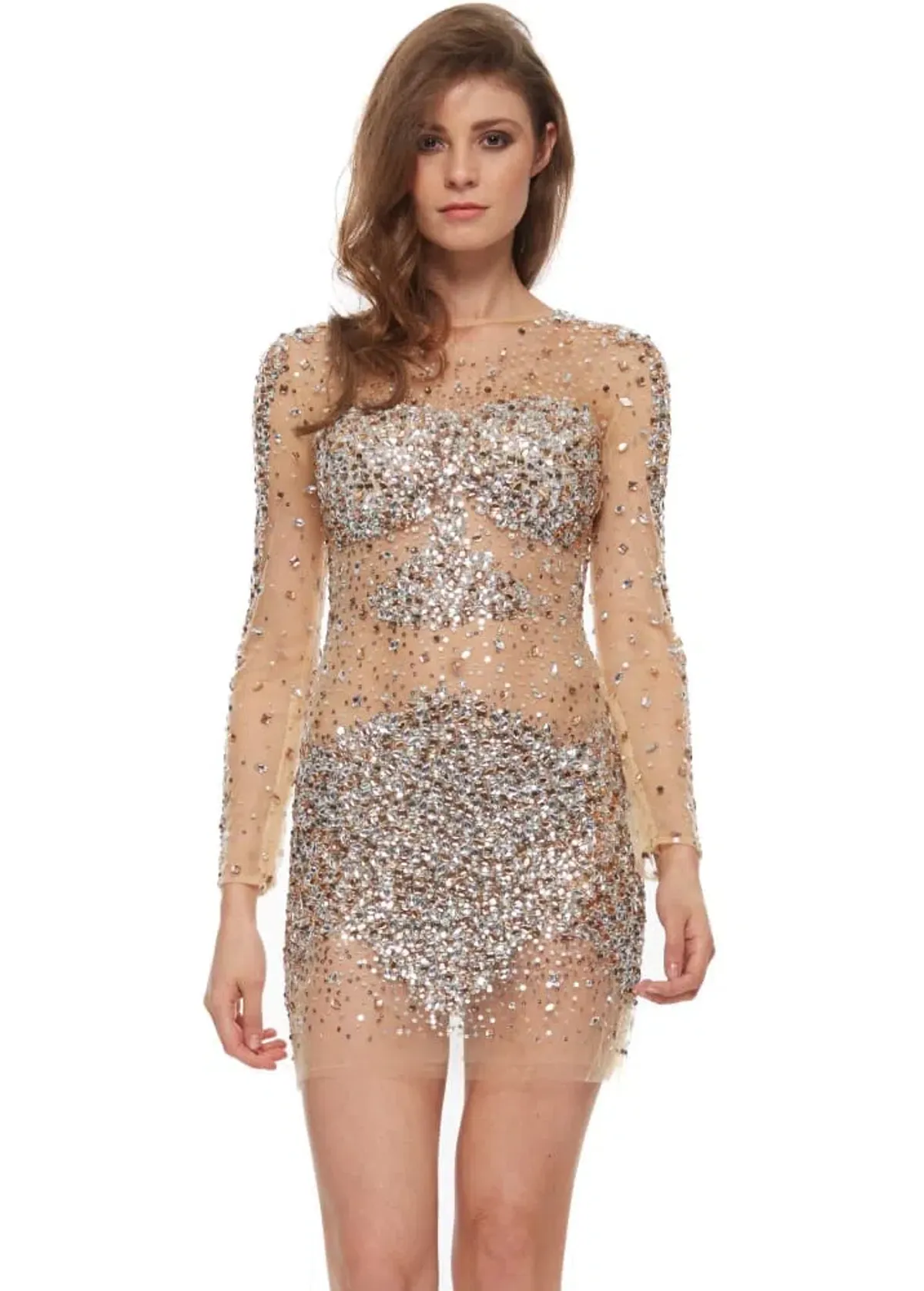 Jovani 7757 Cocktail Dress Embellished Size 2 - Image 2