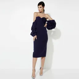 Mossman The Dark Days Dress Navy Size 8 for rent on The Volte - image 1