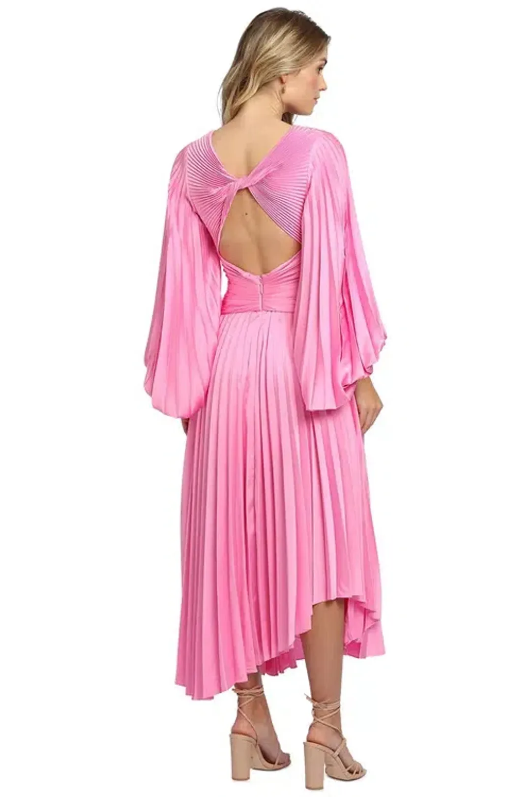 Acler - Palms Dress Pink - Size AU 12 for rent on The Volte - main image