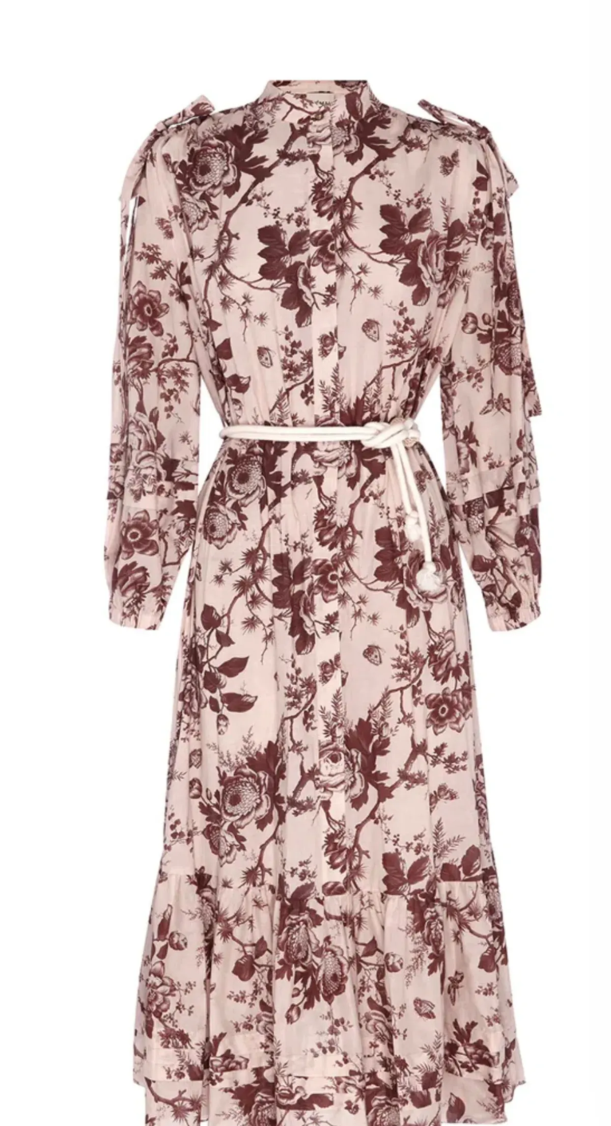 Alemais Heathier Tie Shoulder Dress Print Size AU 12 - Image 4