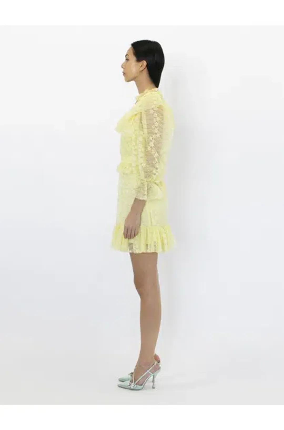 Alice McCall Love My Way Mini Dress Lemon Yellow Size 6 for rent on The Volte - main image