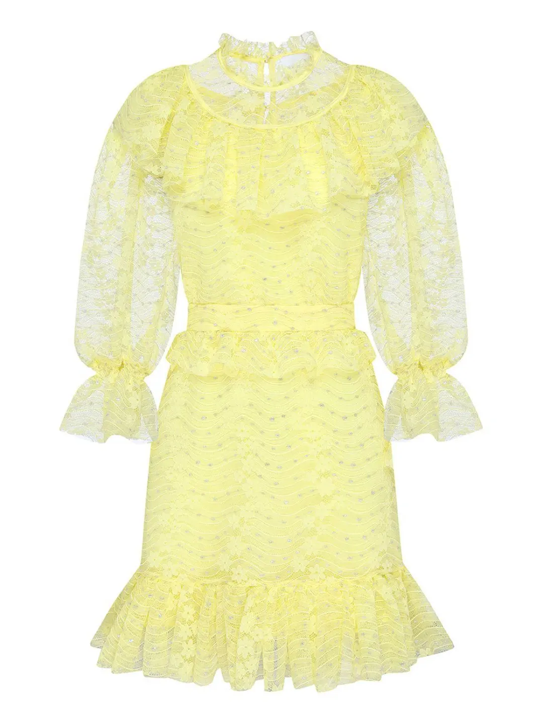 Alice McCall Love My Way Mini Dress Lemon Yellow Size 6 for rent on The Volte - main image