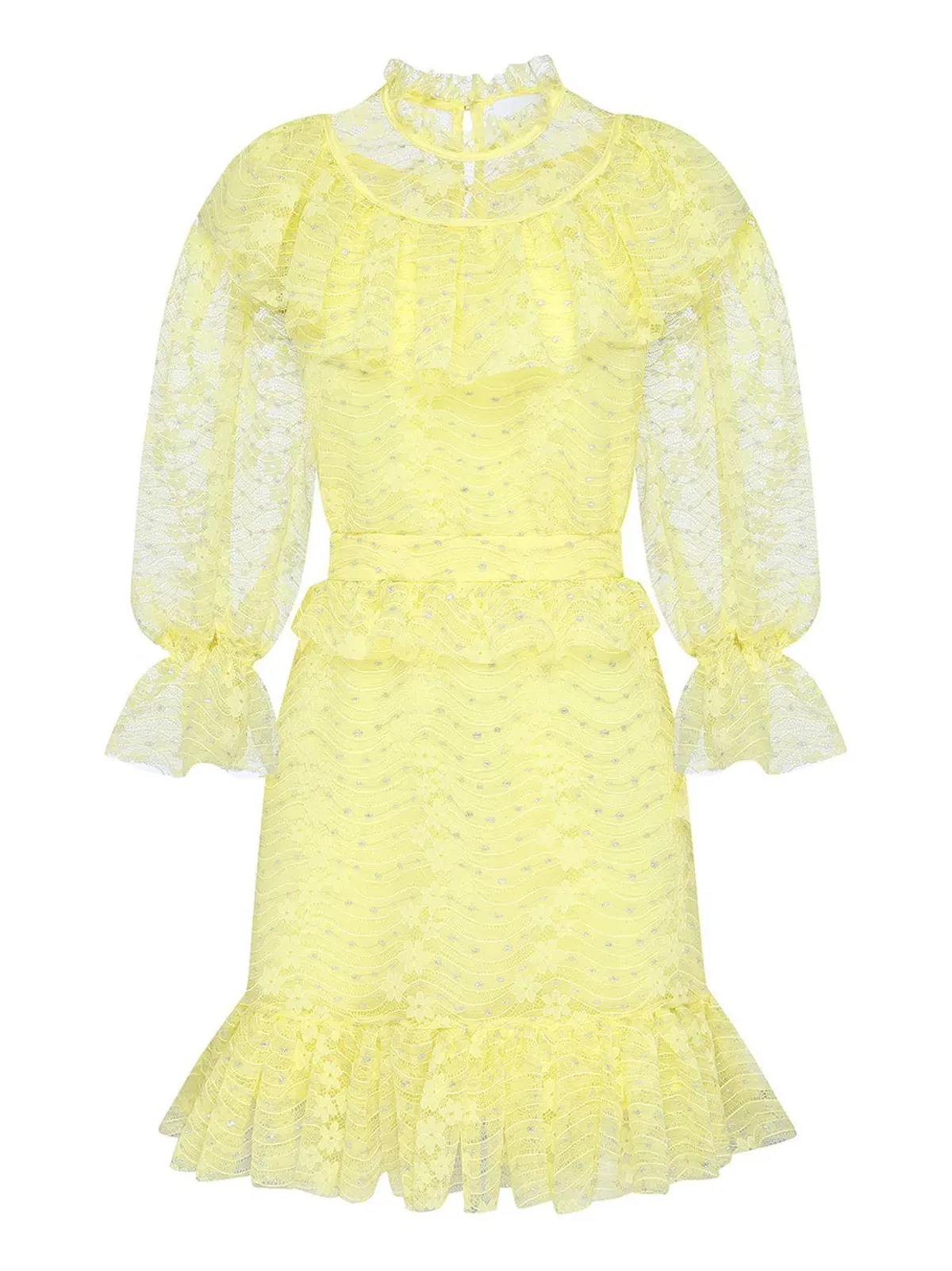 Alice McCall Love My Way Mini Dress Lemon Yellow Size 6 - Image 6