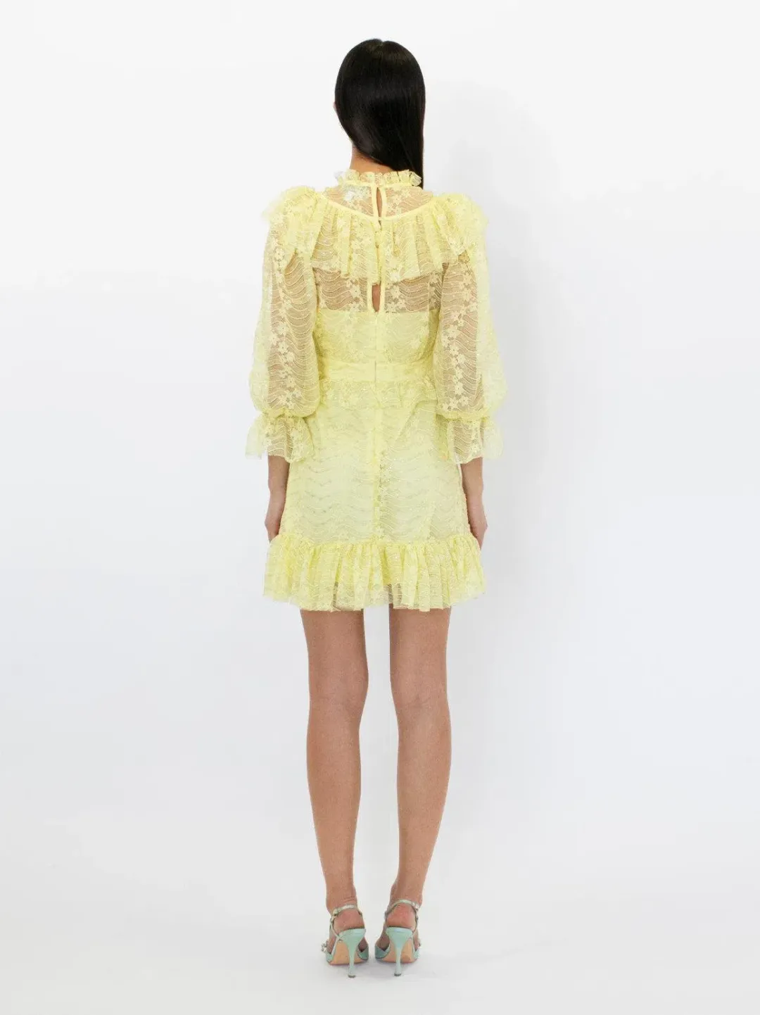 Alice McCall Love My Way Mini Dress Lemon Yellow Size 6 for rent on The Volte - main image