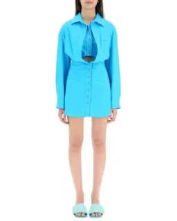Jacquemus La robe Baunhilha Mini Dress Blue Size 36 / AU 6 for rent on The Volte - image 2