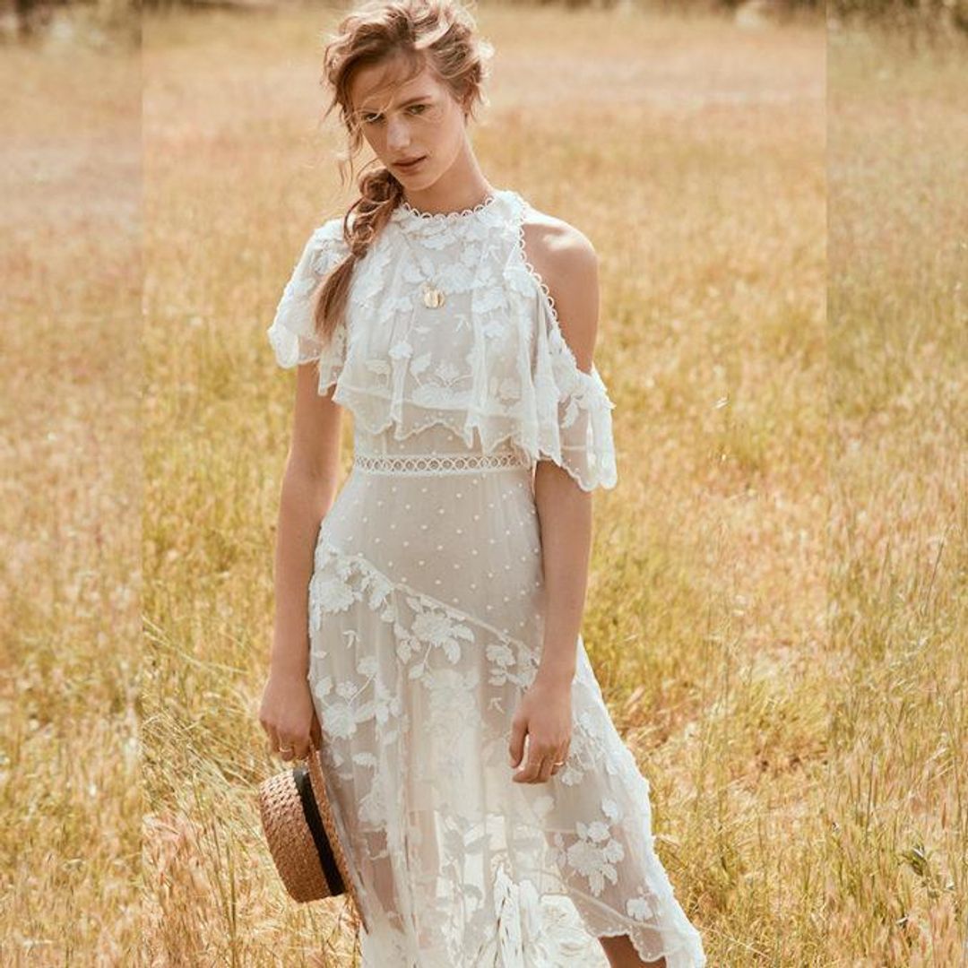 Zimmerman Mercer Bird Floating Dress Ivory Size 2 / Au 12 for rent on The Volte - main image