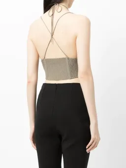 Dion Lee Khaki Crochet Tie Corset Khaki Size 8 for rent on The Volte - image 2