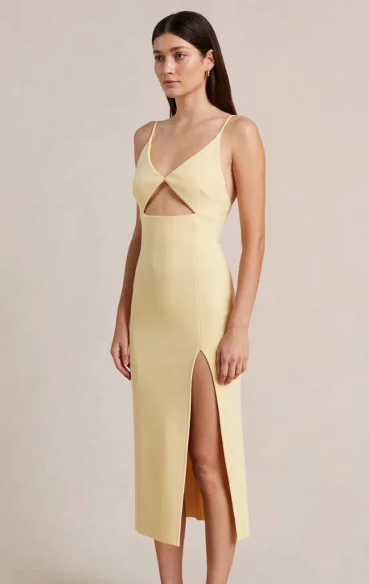 Bec & Bridge Josette Midi Dress Yellow Size 8 - Image 2