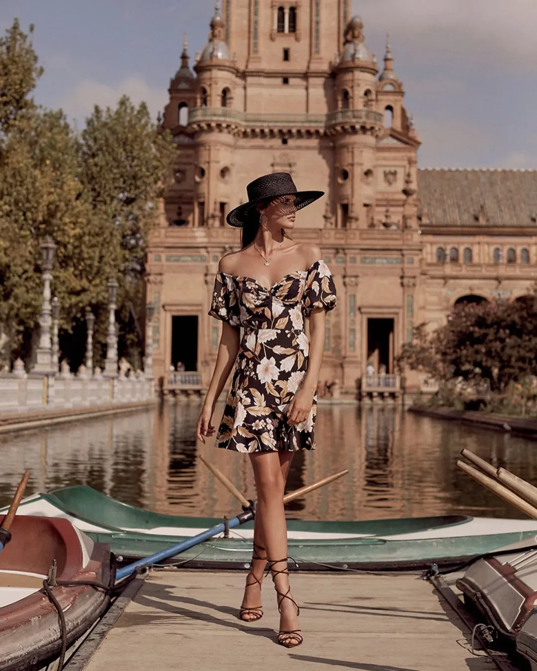 Sheike Trudy Floral Dress Print Size AU 10 for rent on The Volte - main image