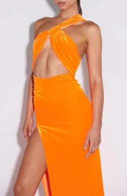 Effie Kats Lana Gown Neon Orange Size S for rent on The Volte - image 4