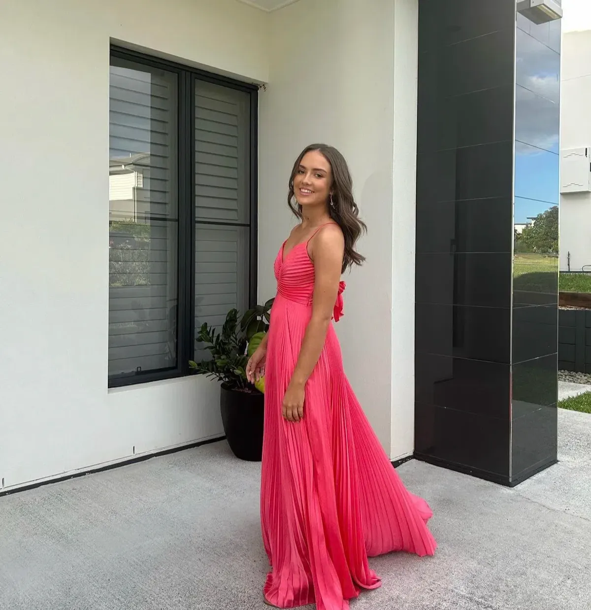 ALC Aries Dress Hibiscus Pink Size 0 - Image 1