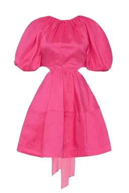 Aje Admiration Lace Up Mini Dress Pink Size 6 for rent on The Volte - image 6