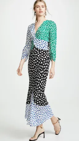 Rixo Chelsea Psychedelic Tulip Spot Dress Print Size 8 for rent on The Volte - image 2