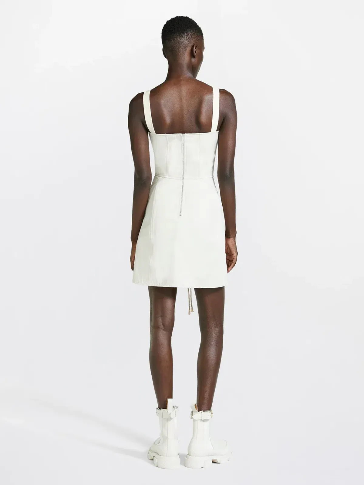 Dion Lee Laced Utility Corset Dress in Unbleached Size 6 - Image 3