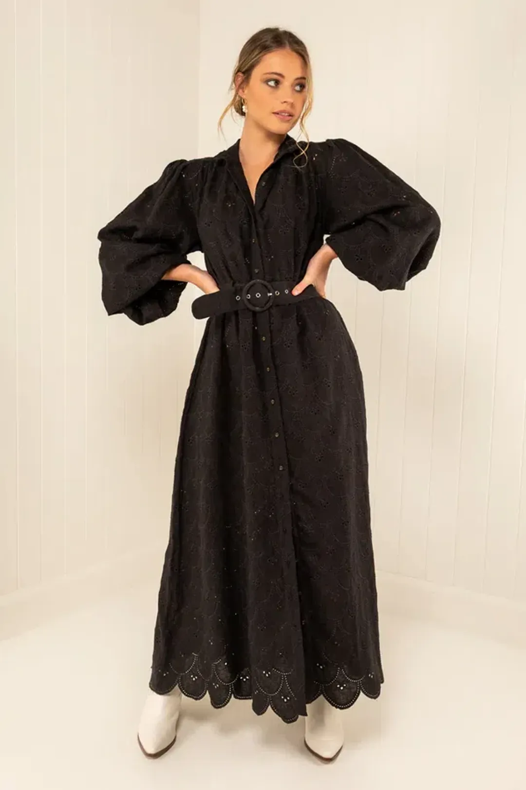 Palm Noosa Noddy Dress Black Size 10 for rent on The Volte - main image