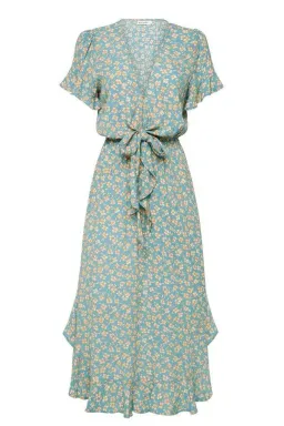 Kivari Nell Tie Front Midi Dress Ditsy Floral Size S for rent on The Volte - image 3
