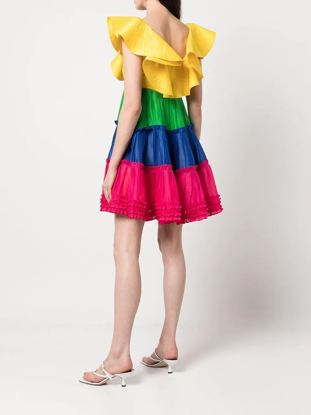 Leo Lin Chariot Mini Dress Multi Size AU 12 for rent on The Volte - main image