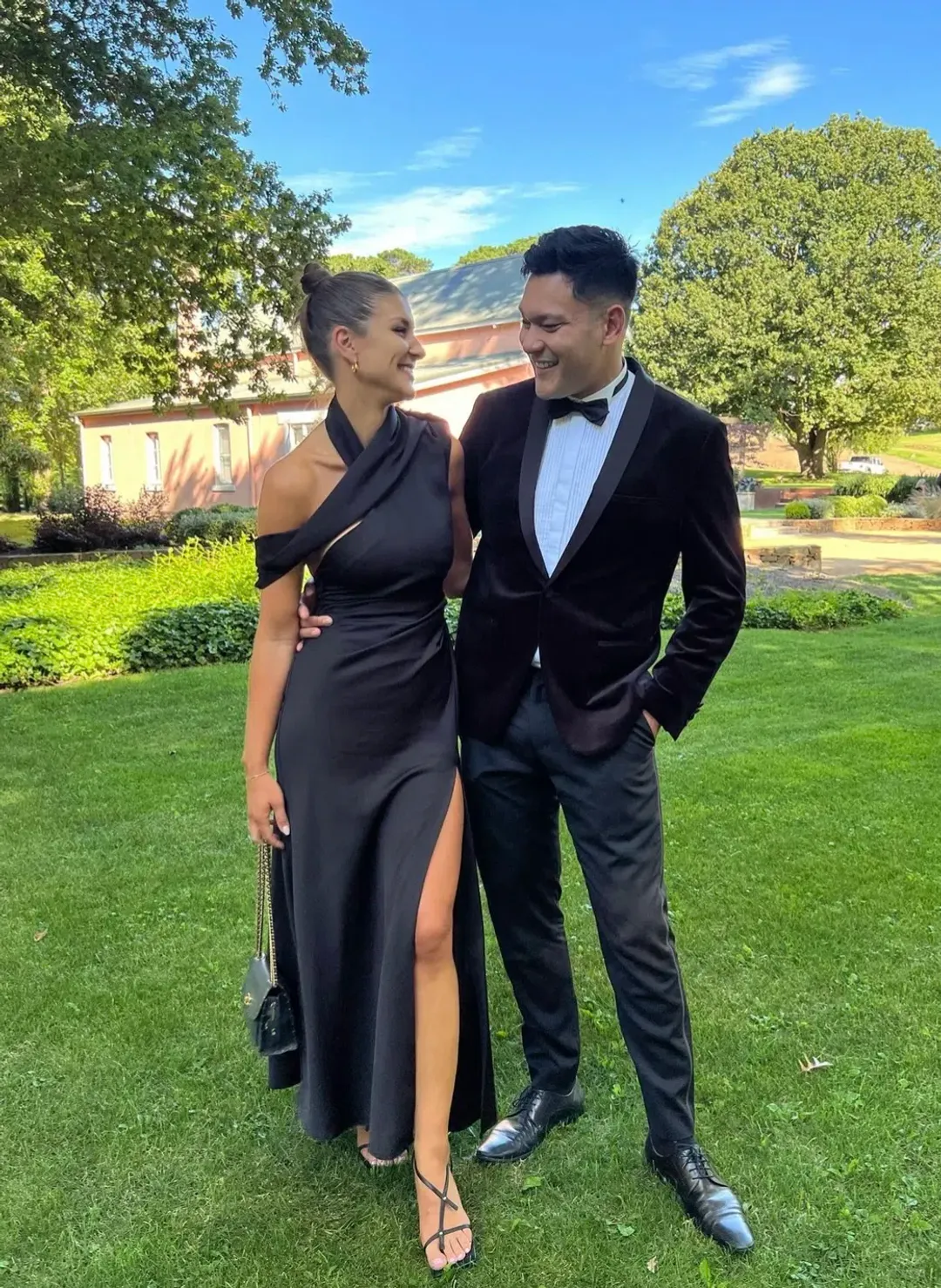 Misha x Revolve Mirabella Gown Black Size 8 for rent on The Volte - main image