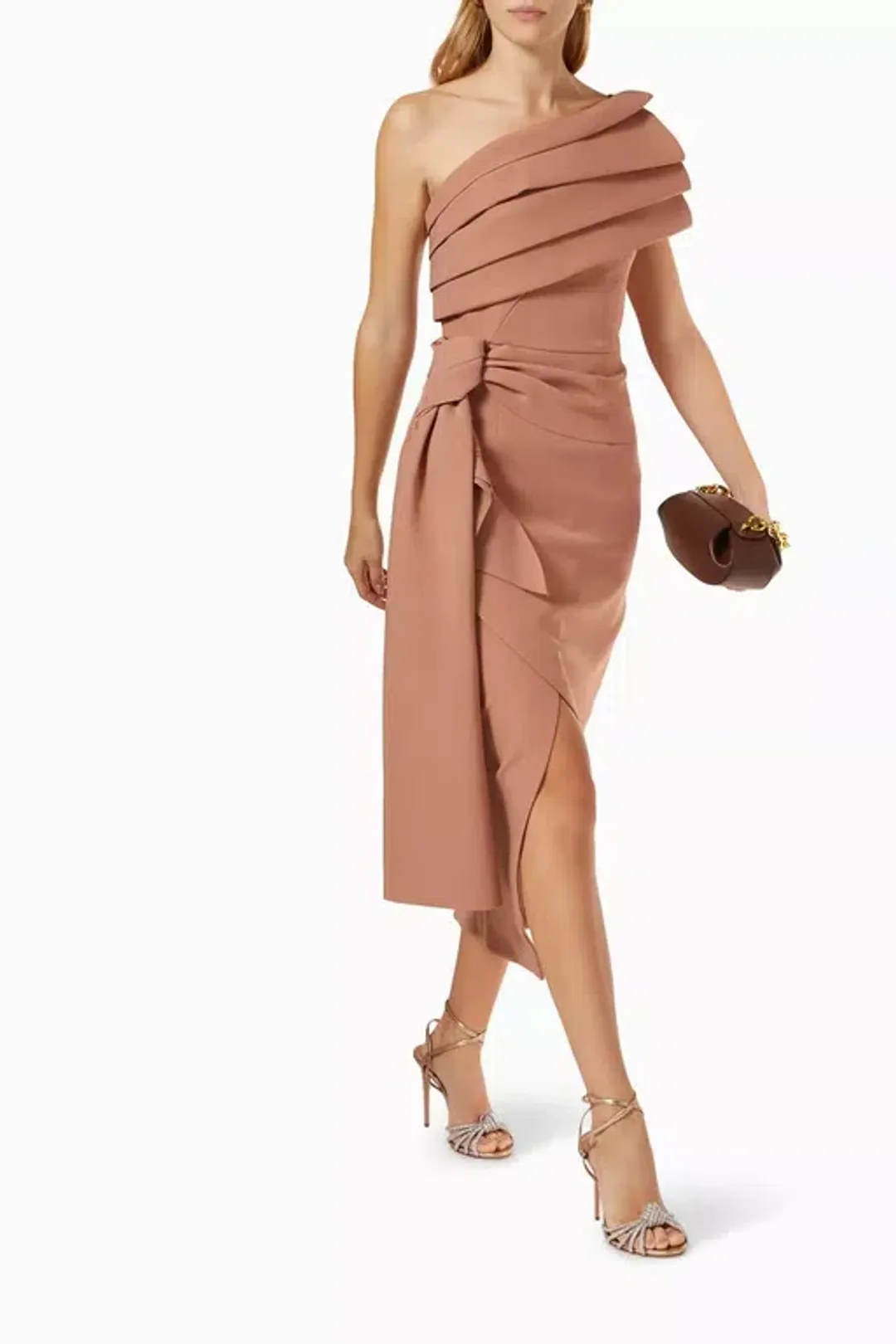 Rachel Gilbert Ace Gown Brown Size 2 / AU 10 for rent on The Volte - main image