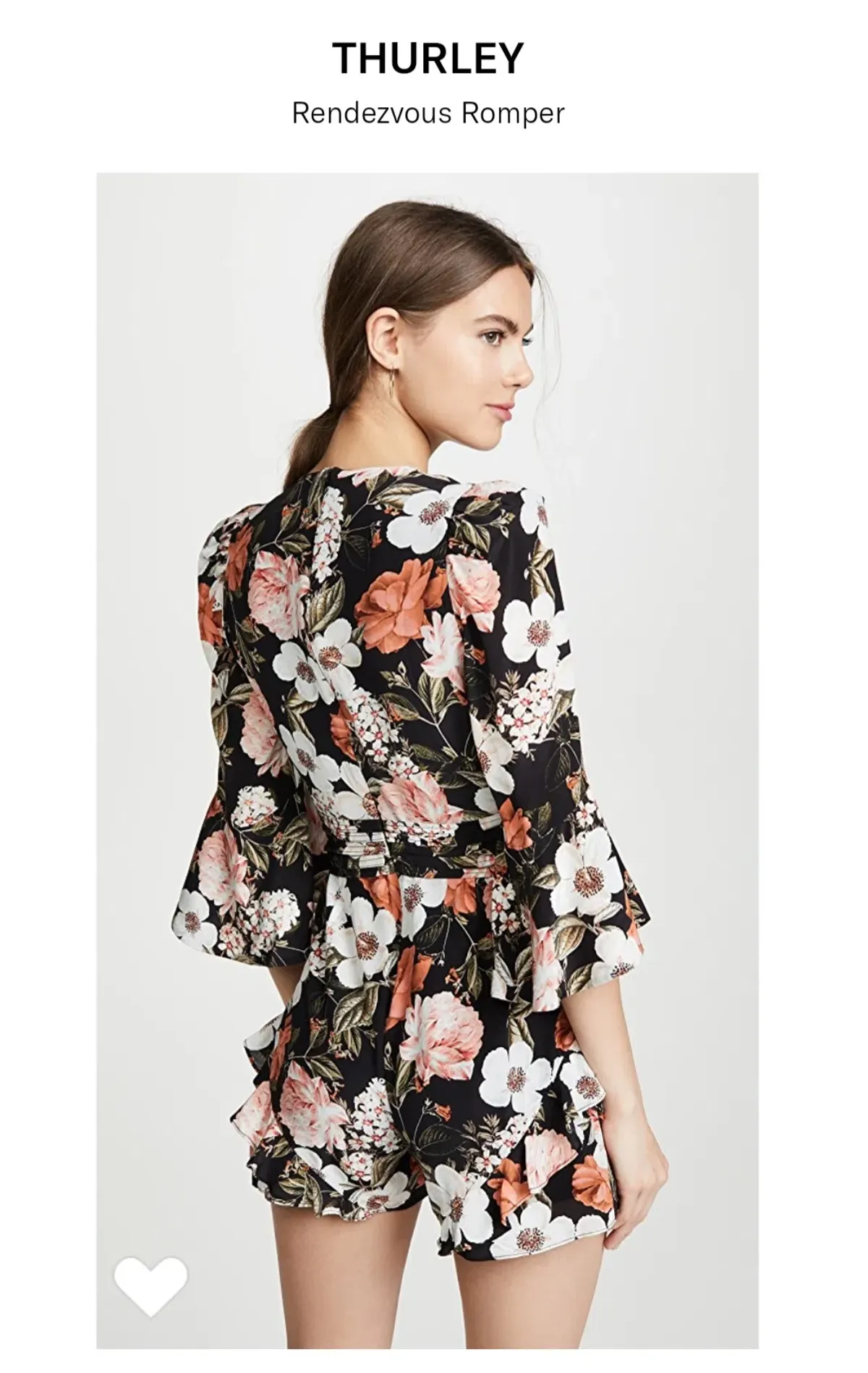 Thurley Rendezvous Playsuit Floral Print Size 10 - Image 5