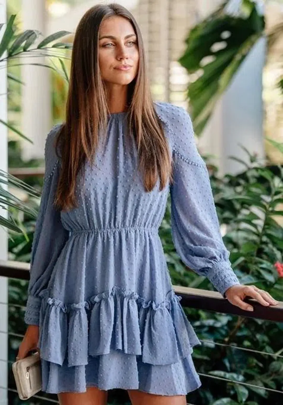 Talulah Sweet Allure Mini Dress Blue Size 8 for rent on The Volte - main image