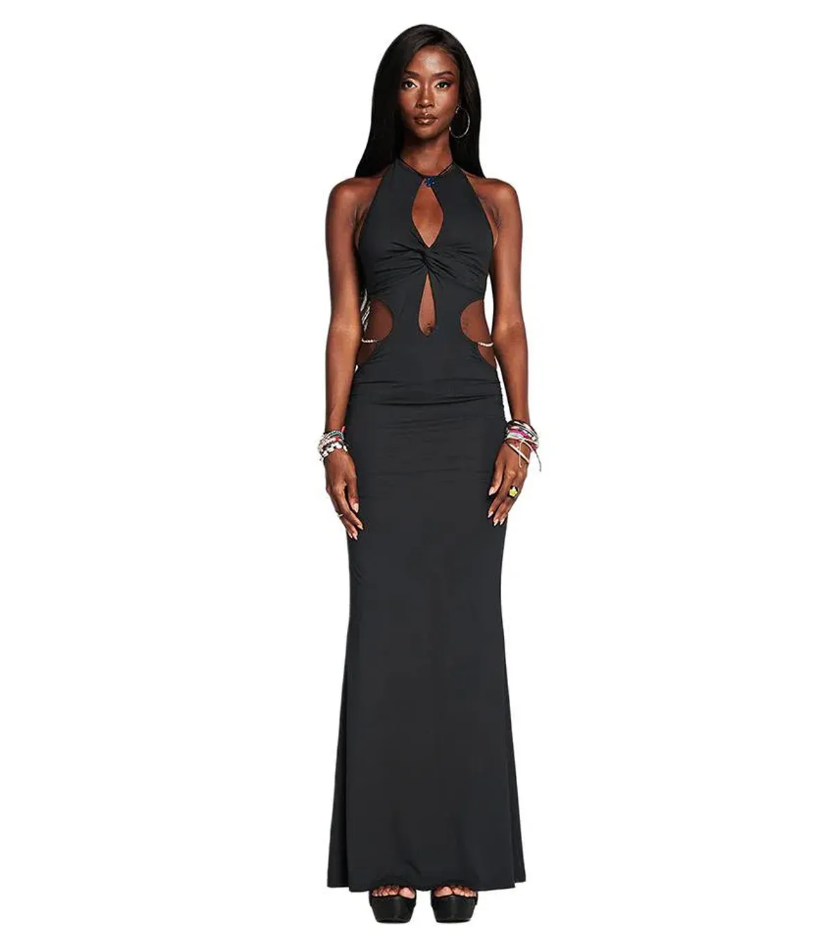 I AM GIA Valera Maxi Dress Black Size 8 for rent on The Volte - main image