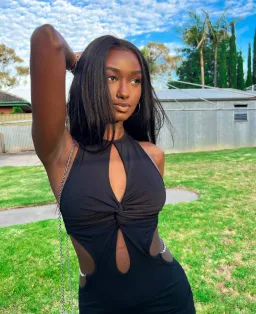 I AM GIA Valera Maxi Dress Black Size 8 for rent on The Volte - image 2