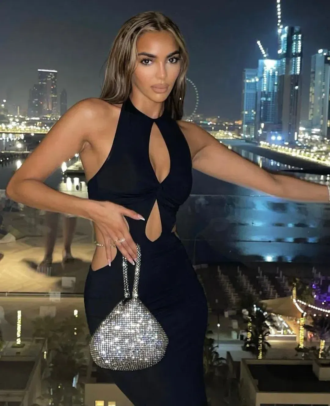 I AM GIA Valera Maxi Dress Black Size 8 for rent on The Volte - main image