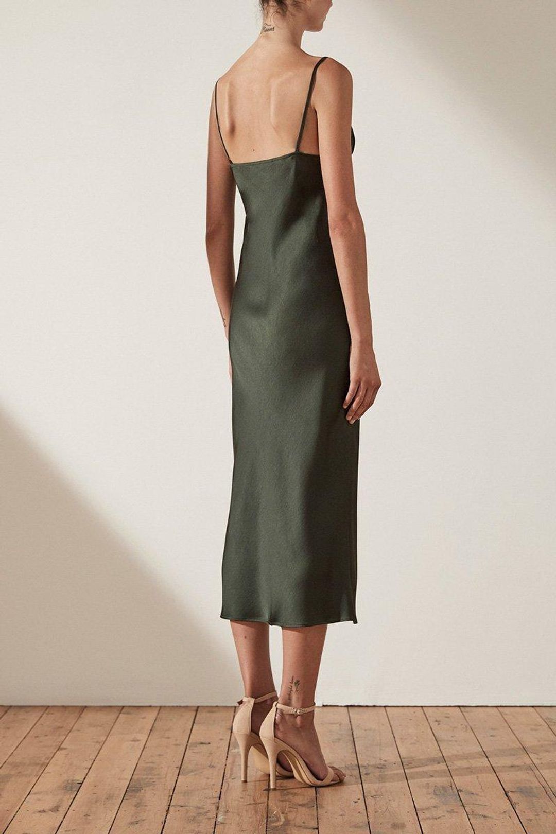 Shona Joy Douglas Bias Slip Midi green 6 for rent on The Volte - main image