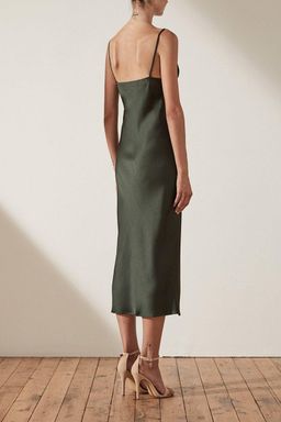 Shona Joy Douglas Bias Slip Midi green 6 for rent on The Volte - image 3