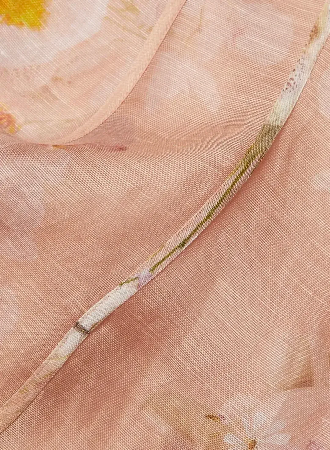 Zimmermann Dancer Puff Sleeve Mini in Blush Garden Floral Print Size 1 / Au 10 for rent on The Volte - main image