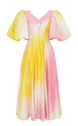 Aje Cloudburst Midi Dress Print Size 8 for rent on The Volte - image 3