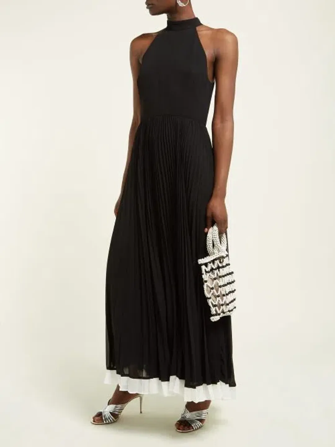 Zimmermann Sunray Belted Pleated Chiffon Midi Dress Size 0 for rent on The Volte - main image