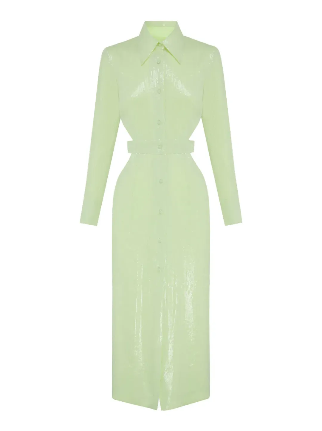 Alice McCall Lime Cream Night Sky Trench Green Size 8 for rent on The Volte - main image