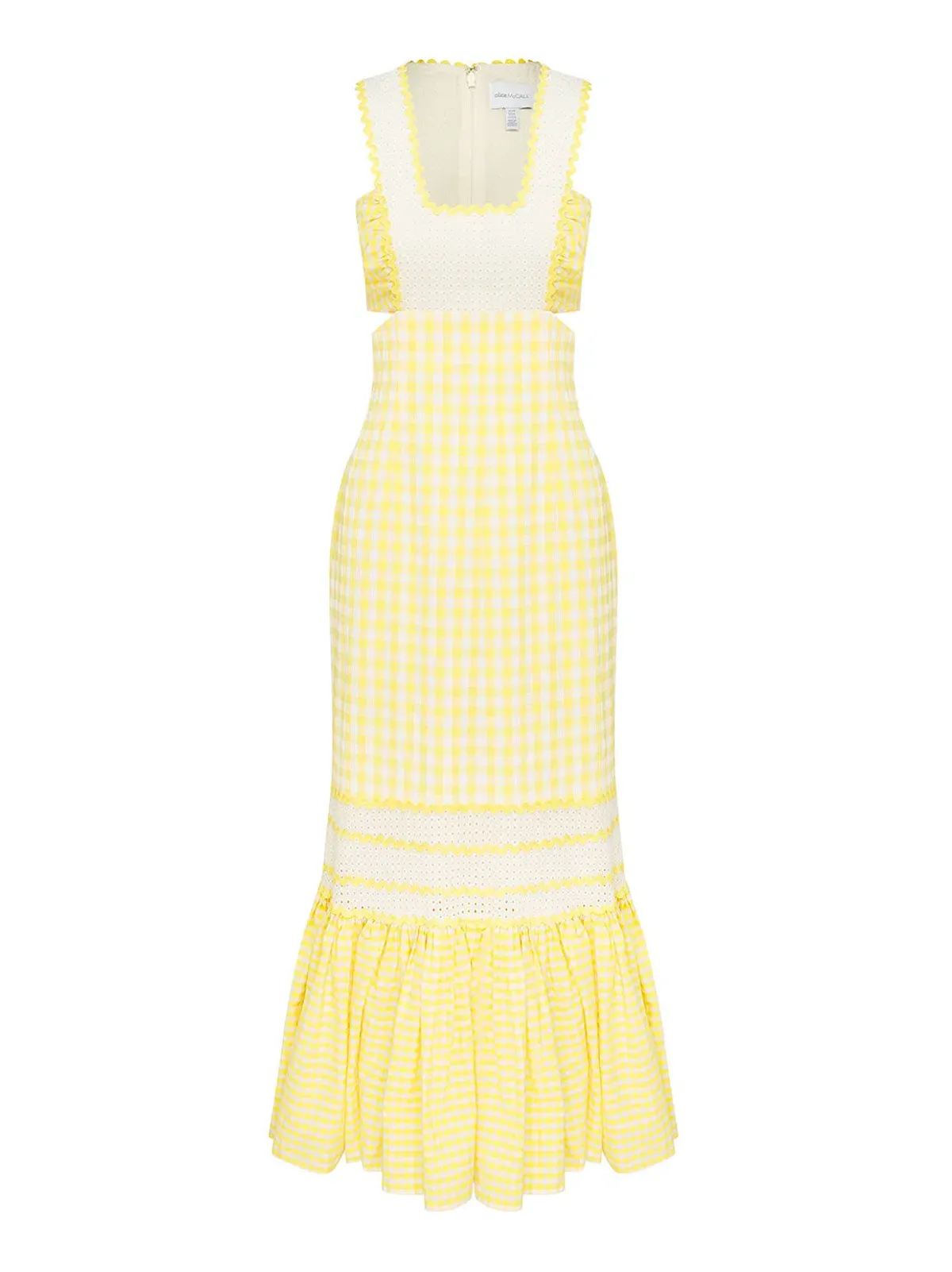 Alice McCall Mango Wild Angels Midi Dress Yellow Print Size 12 - Image 5