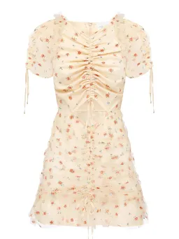 Alice McCall Mood For Love Mini Dress Peach Cream Size 14 for rent on The Volte - image 5
