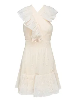 Alice McCall New Romantics Ruffle Mini Dress Cream Size 14 for rent on The Volte - image 6