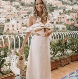 Zimmermann Painted Heart Flutter Dress Cream Size 1 / AU 10 for rent on The Volte - image 4