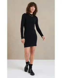 Bec & Bridge Electric Ave Long Sleeve Mini Dress Black Size AU 8 for rent on The Volte - image 1