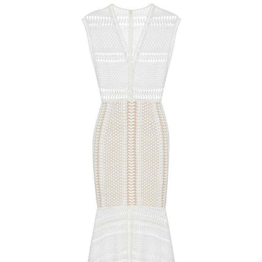 Sheike Horizons White Lace Maxi Dress for rent on The Volte - main image