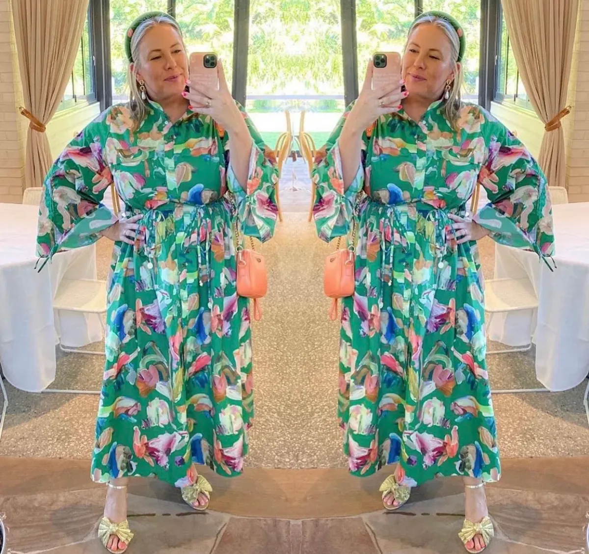 Alemais Arlo Shirt Dress Green Size 14 - Image 5