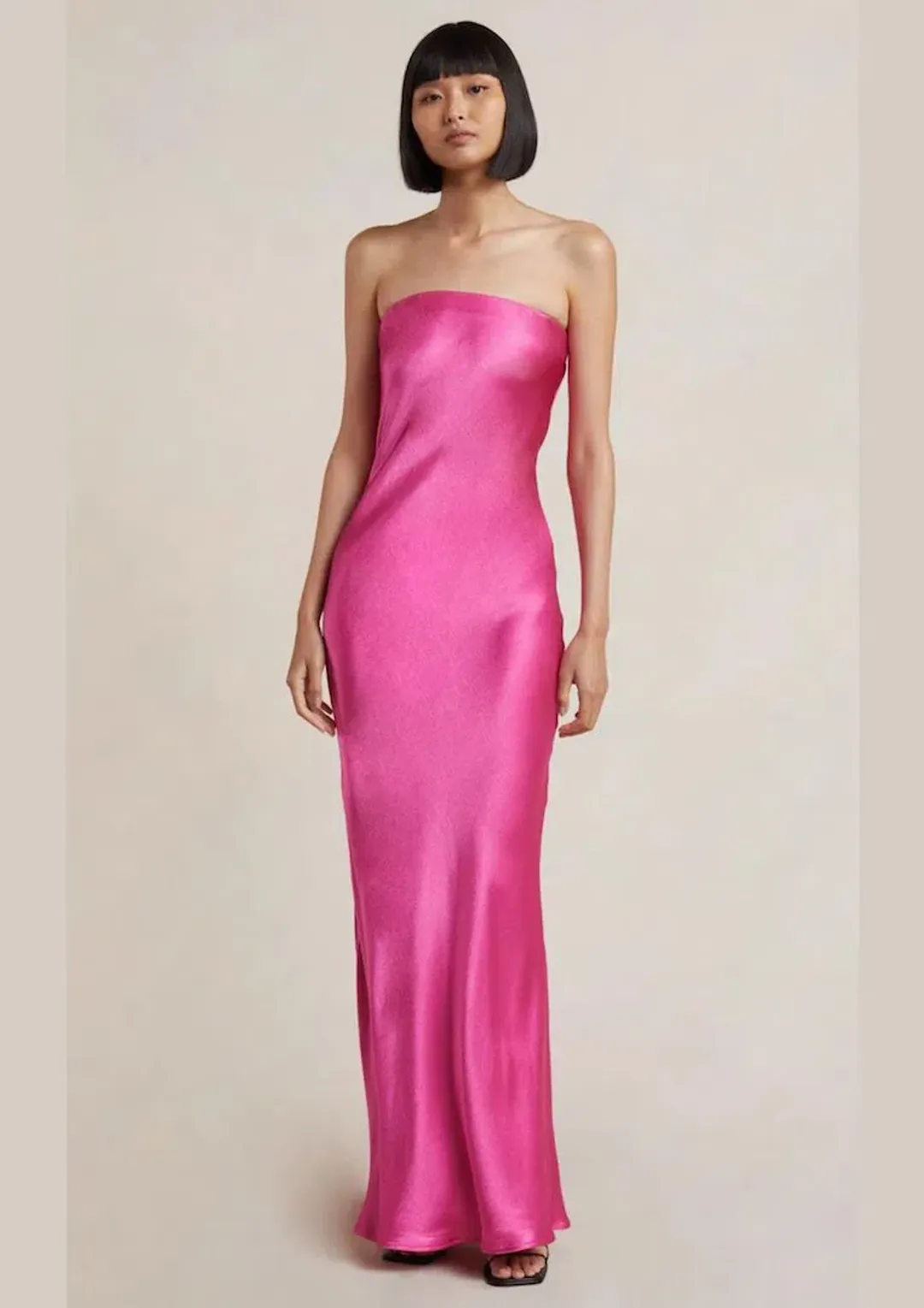 Bec & Bridge Moondance Midi Dress Deep Pink Size 8 for rent on The Volte - main image