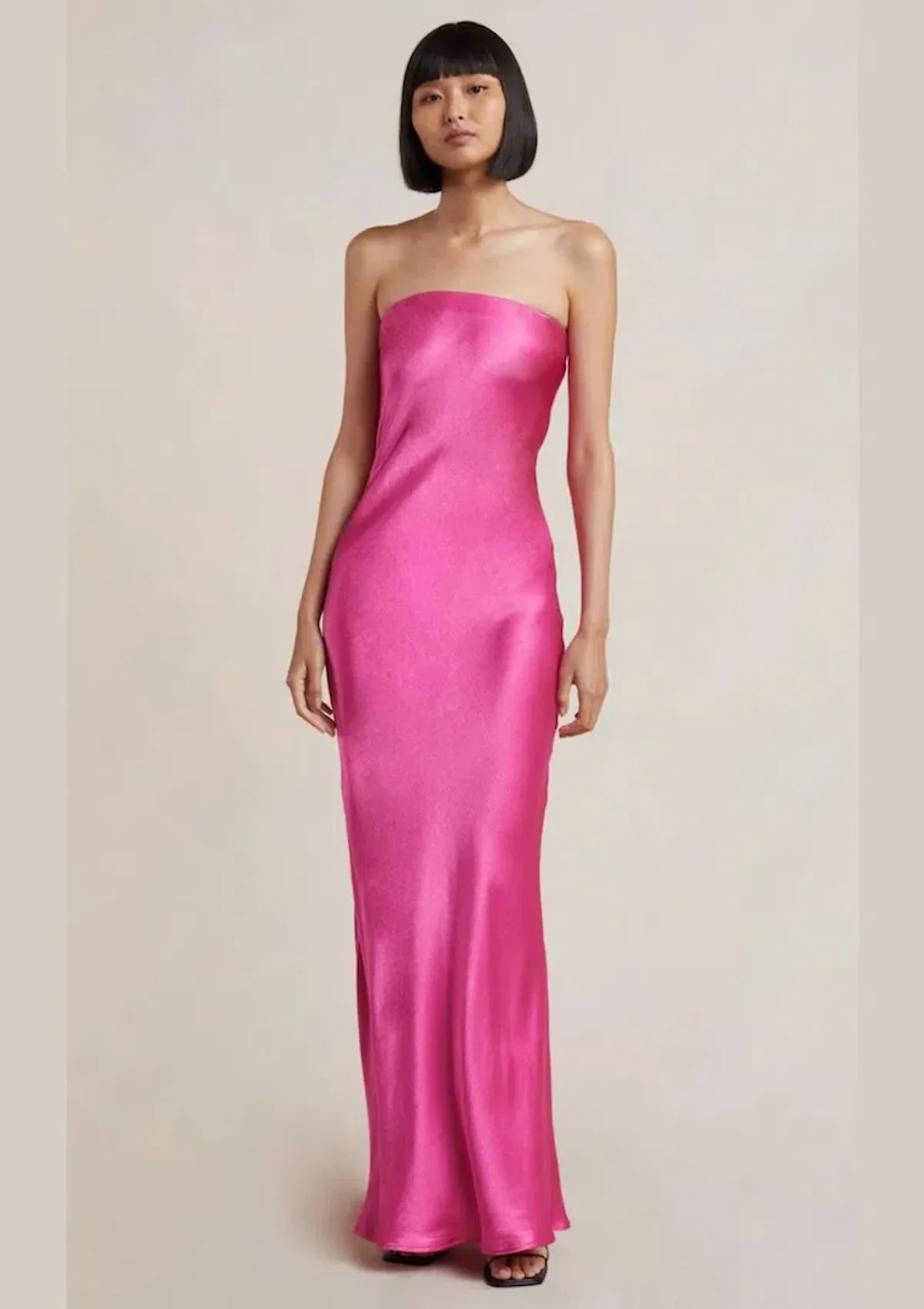Bec & Bridge Moondance Midi Dress Deep Pink Size 8 for rent on The Volte - main image